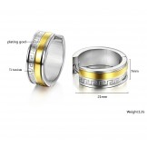 Easy to Use Wall Pattern Titanium Earrings 