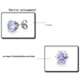 Superior Quality Titanium Earrings With Diamond