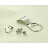 Reliable Reputation Female Bear Shape Titanium Earrings 