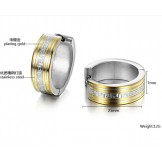 to Have a Long Story Wall Pattern Titanium Earrings 