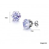 Selling Well all over the World Female Titanium Earrings With Rhinestone