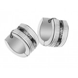 to Have a Long Story Female Wall Pattern Titanium Earrings 