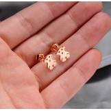 Quality and Quantity Assured Female Bear Shape Titanium Earrings 