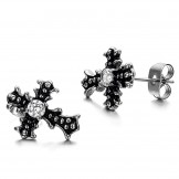 Reliable Quality Unisex Cross Titanium Earrings 