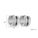 Easy to Use Female Wall Pattern Titanium Earrings 