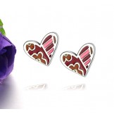 Stable Quality Female Sweetheart Titanium Earrings 