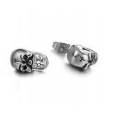 Dependable Performance Female Skull Titanium Earrings With Diamond