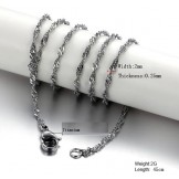 High Quality Water Wave Titanium Chain 
