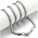Excellent Quality Flat Snake Titanium Chain 