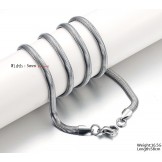 Excellent Quality Flat Snake Titanium Chain 