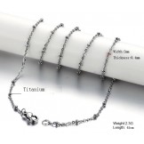 Reliable Reputation Allergy Free Titanium Chain With Pearl