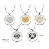 Reliable Reputation Health Titanium Pelelith Necklace With Diamond