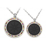 Quality and Quantity Assured Health Titanium Pelelith Necklace For Lovers With Diamond