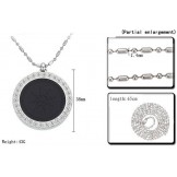 Easy to Use Health Titanium Pelelith Necklace With Diamond