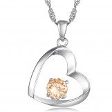 High Quality Female Platinum Plating Titanium Necklace 