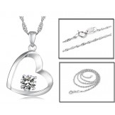 High Quality Female Platinum Plating Titanium Necklace 