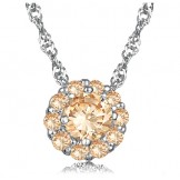 Well-known for Its Fine Quality Female Platinum Plating Titanium Necklace 