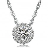 Well-known for Its Fine Quality Female Platinum Plating Titanium Necklace 