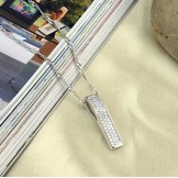 Wide Varieties Female Platinum Plating Titanium Necklace 