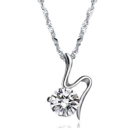 High Quality Female Retro Platinum Plating Titanium Necklace 