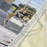 High Quality Female Retro Platinum Plating Titanium Necklace 