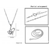 High Quality Female Retro Platinum Plating Titanium Necklace 