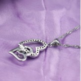 The Queen of Quality Female Sweetheart Platinum Plating Titanium Necklace