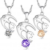 Easy to Use Female Allergy Free Platinum Plating Titanium Necklace 