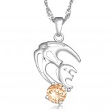 Easy to Use Female Allergy Free Platinum Plating Titanium Necklace 