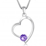 Wide Varieties Female Platinum Plating Titanium Necklace With Diamond