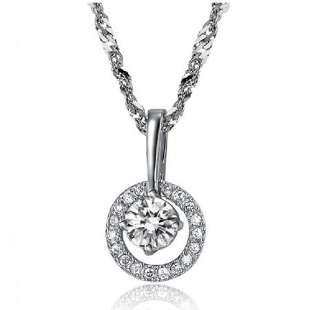 The Queen of Quality Female Platinum Plating Titanium Necklace 