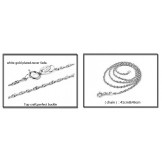 The Queen of Quality Female Platinum Plating Titanium Necklace 