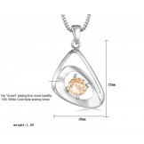 Quality and Quantity Assured Female Platinum Plating Titanium Necklace