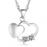 Stable Quality Female Fashion Platinum Plating Titanium Necklace 