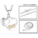 Stable Quality Female Fashion Platinum Plating Titanium Necklace 