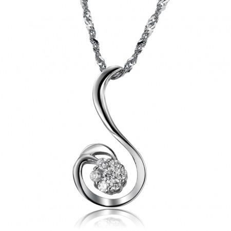 High Quality Female Phoenix Shape Platinum Plating Titanium Necklace 