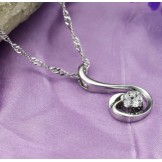 High Quality Female Phoenix Shape Platinum Plating Titanium Necklace 