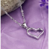 Complete in Specifications Female Sweetheart Platinum Plating Titanium Necklace 