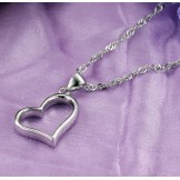 Complete in Specifications Female Sweetheart Platinum Plating Titanium Necklace 