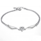 The King of Quantity Female Platinum Plating Titanium Anklet 