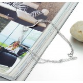 The King of Quantity Female Platinum Plating Titanium Anklet 