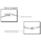 The King of Quantity Female Platinum Plating Titanium Anklet 
