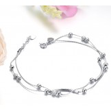 High Quality Female Platinum Plating Titanium Anklet 
