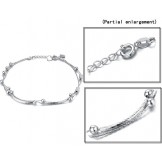 High Quality Female Platinum Plating Titanium Anklet 