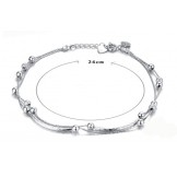 High Quality Female Platinum Plating Titanium Anklet 