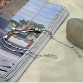 Reliable Reputation Female Platinum Plating Titanium Anklet 