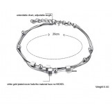 Reliable Reputation Female Platinum Plating Titanium Anklet 
