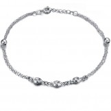Excellent Quality Female Fish Shape Platinum Plating Titanium Anklet 