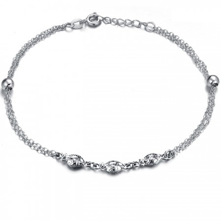 Excellent Quality Female Fish Shape Platinum Plating Titanium Anklet 