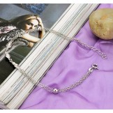 Excellent Quality Female Fish Shape Platinum Plating Titanium Anklet 